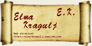Elma Kragulj vizit kartica